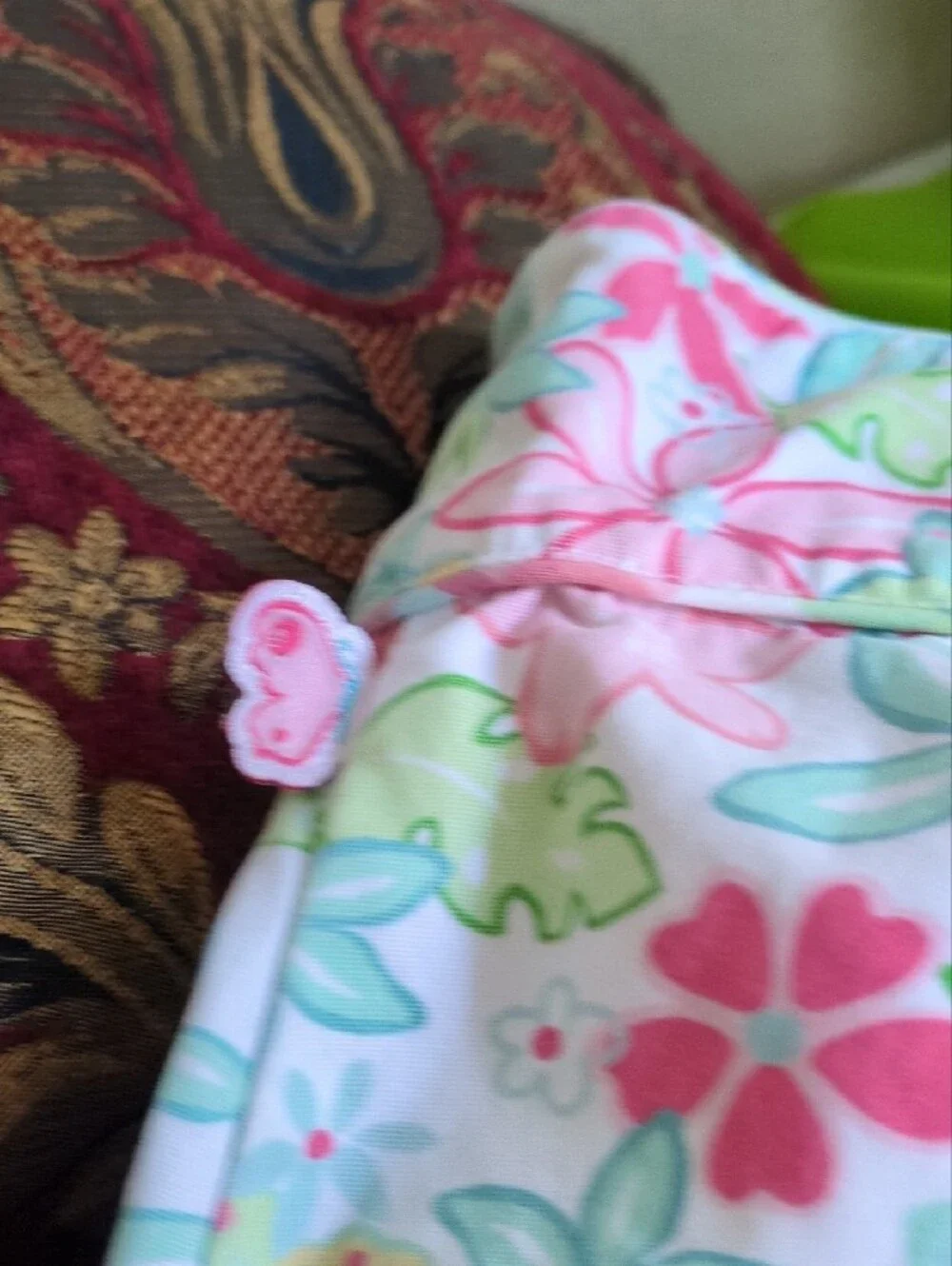 Gymboree Pink Floral Spaghetti-Strap Sundress with Ruffle Hem Dress  Size 5